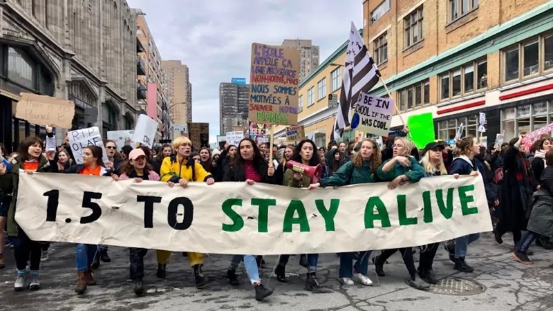 Γκρέτα Τούνμπεργκ: Παρούσα και στην πορεία του Montreal για το Κλίμα - εικόνα 1