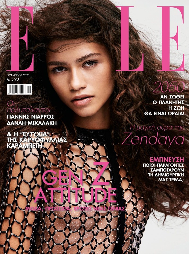 Η σούπερ σταρ της Generation Z Zendaya, είναι το cover girl του ELLE Νοεμβρίου - εικόνα 1