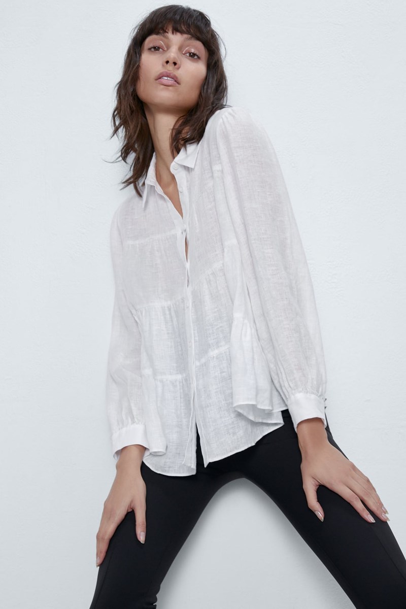 Όλες χρειαζόμαστε ένα λευκό τοπ! Σου βρήκαμε 8 από τα Zara - εικόνα 8