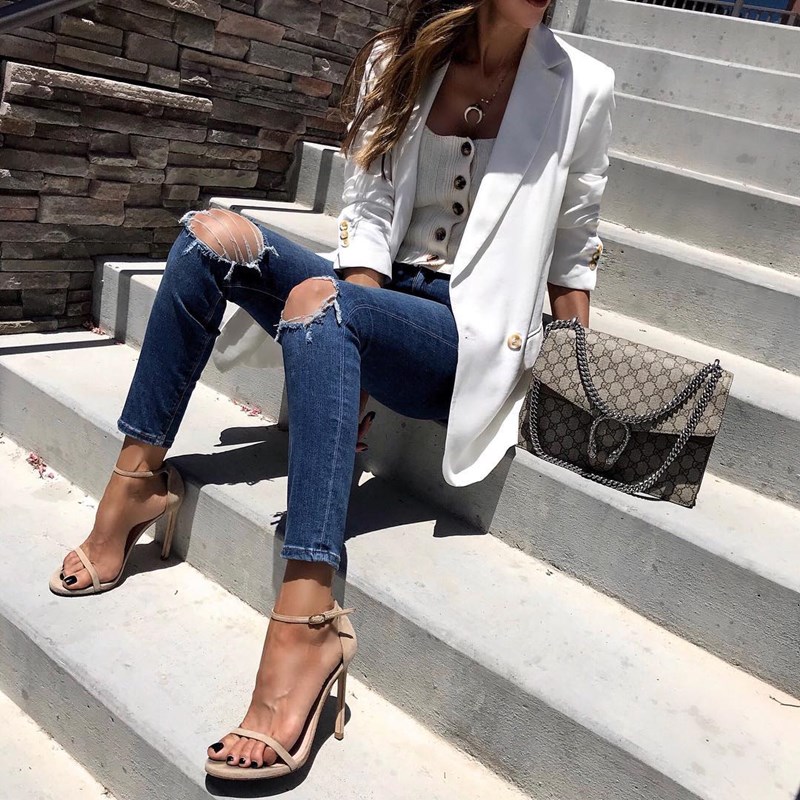 15 street style look έρωτας για να φοράς το τζην σου όλο το καλοκαίρι - εικόνα 4