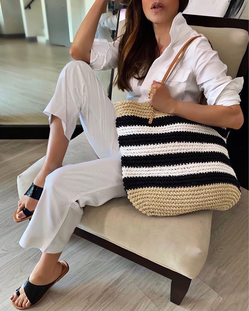 10 look με ψάθινες τσάντες για να εμπνευστείς για όλο το καλοκαίρι (+τα πιο τέλεια σχέδια) - εικόνα 3