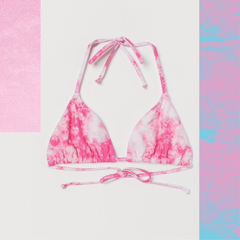 Σουτιέν από μπικίνι tie-dye, H&M.