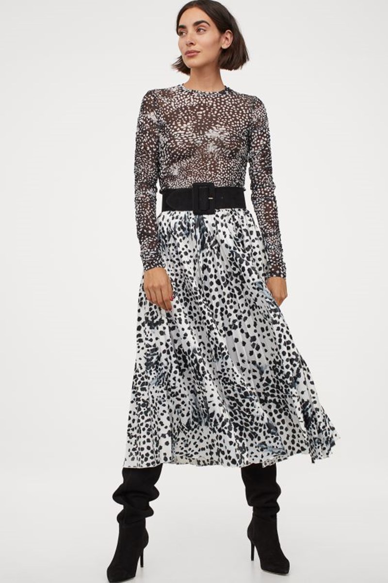 Φούστα με animal prints, H&M.
