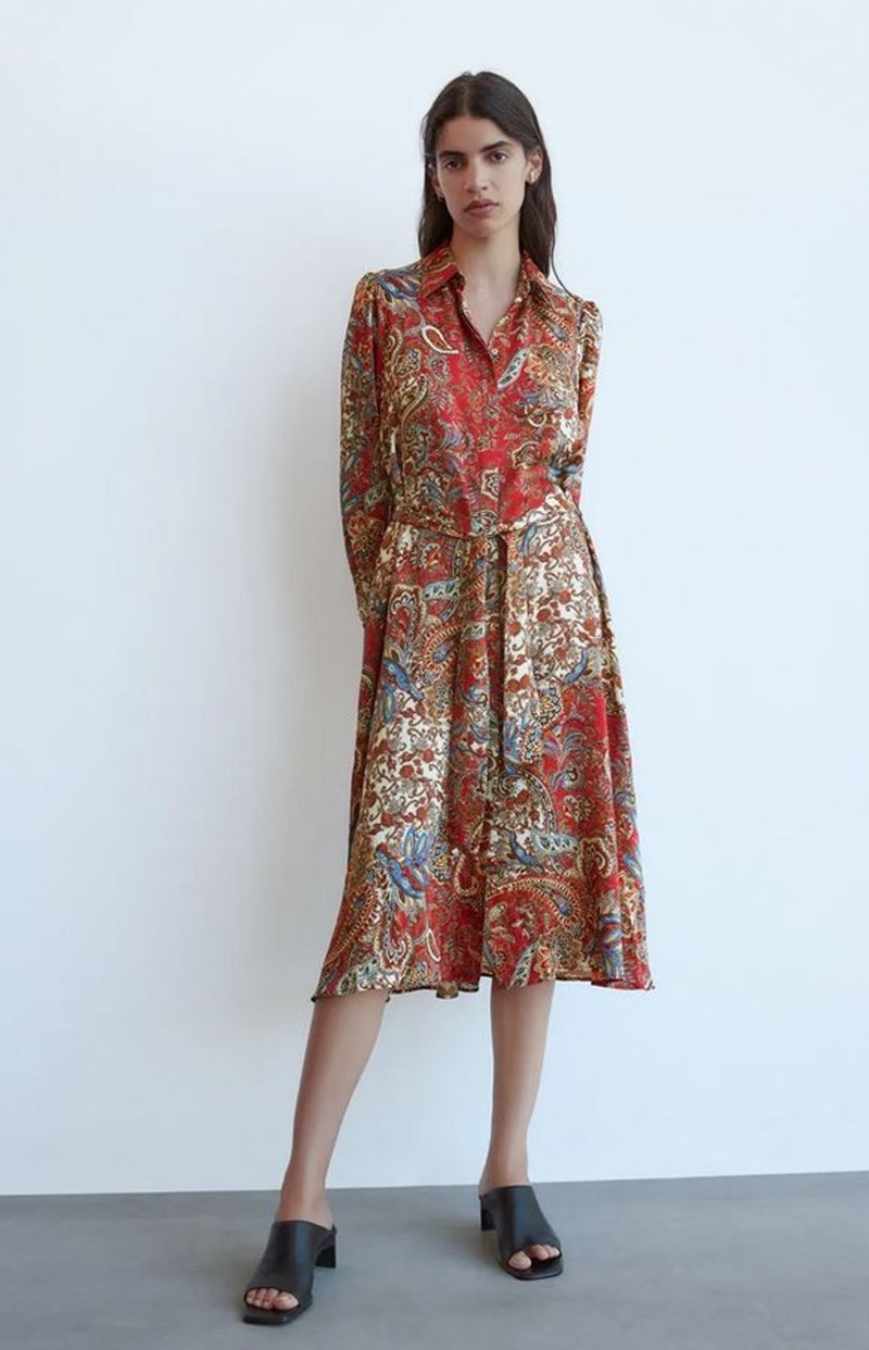 Φόρεμα με prints, Zara.