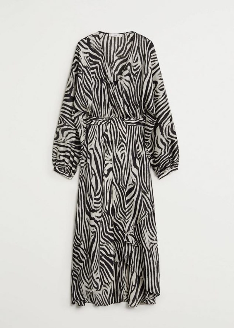 Φόρεμα με zebra prints, Mango.