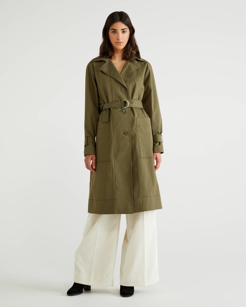 Χακί καπαρντίνα, Benetton.