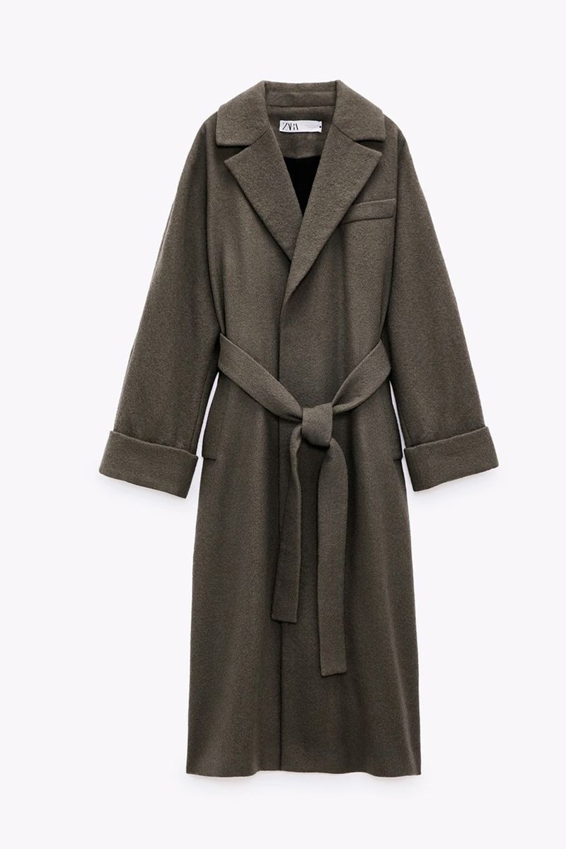 Παλτό με ζώνη, Zara.