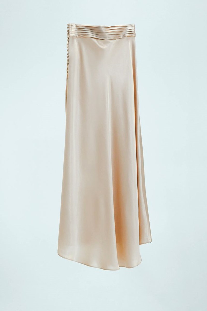 Σατέν φούστα, Zara.