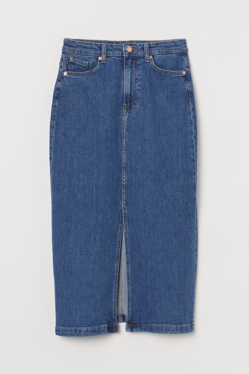 Pencil τζην φούστα, H&M.