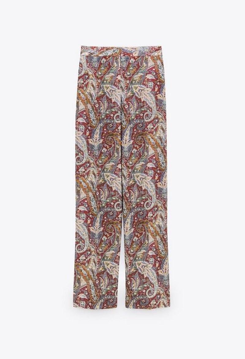 Παντελόνα με prints, Zara.