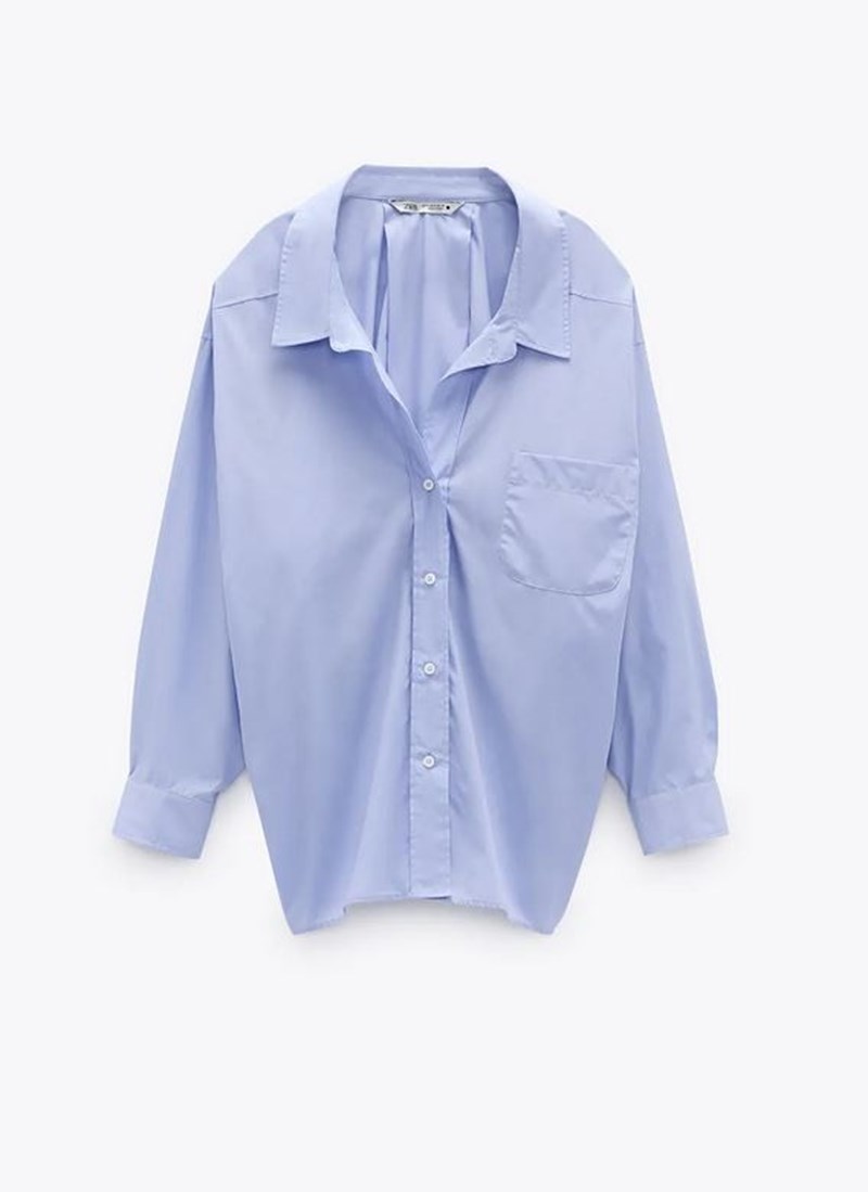 Πουκάμισο γαλάζιο, Zara.