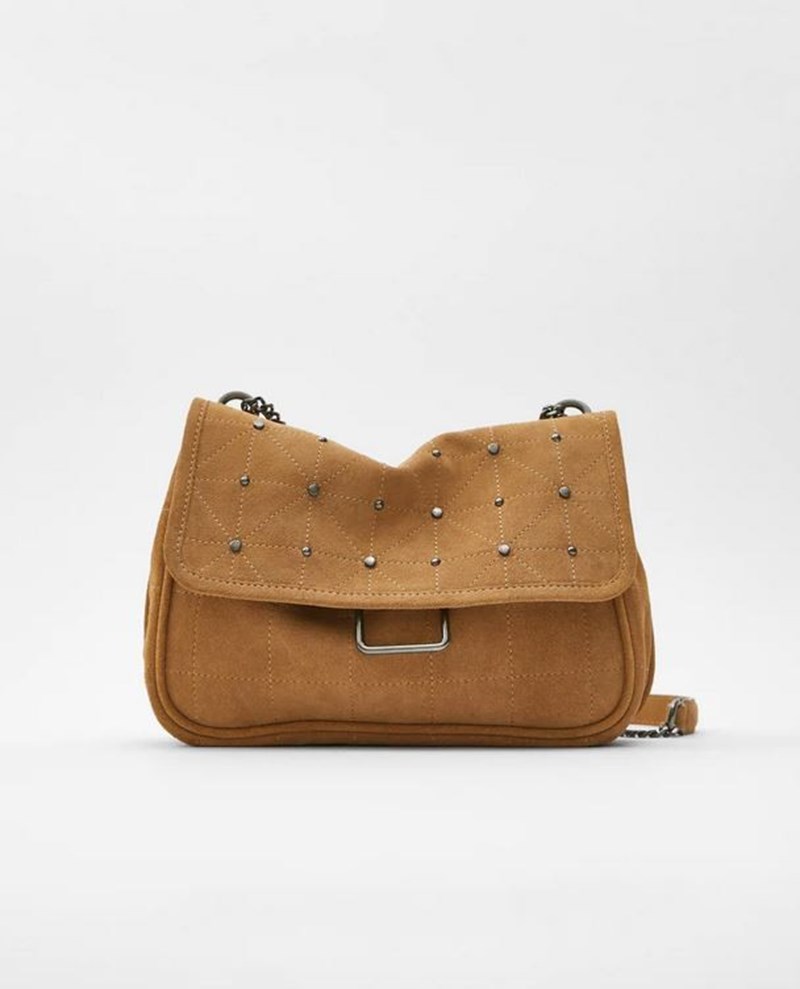 Τσάντα σουέντ, Zara.