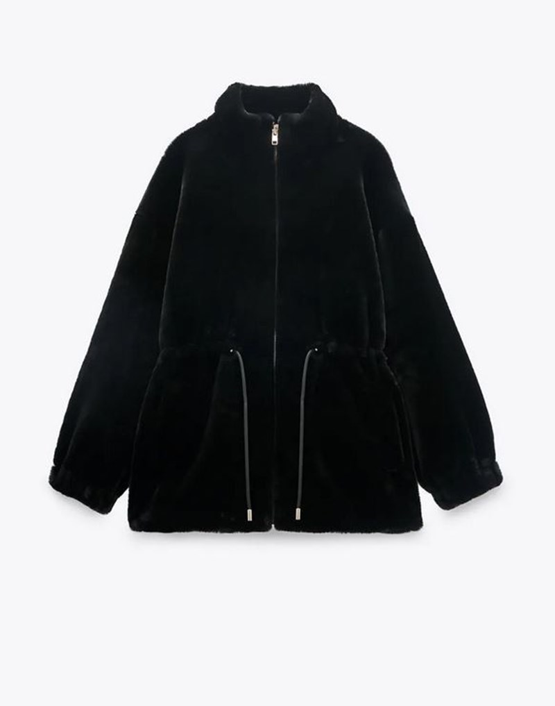 Τζάκετ από οικολογική γούνα, Zara.