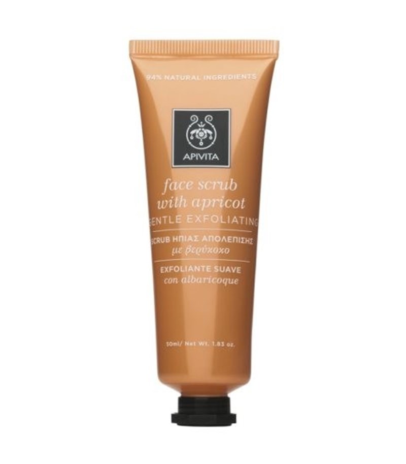 Scrub ήπιας απολέπισης με βερύκοκο, της Apivita.