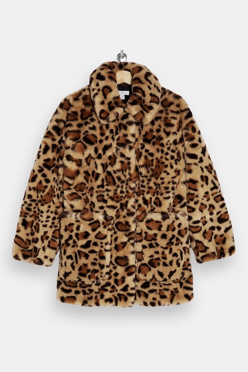 Παλτό από οικολογική γούνα, Topshop.