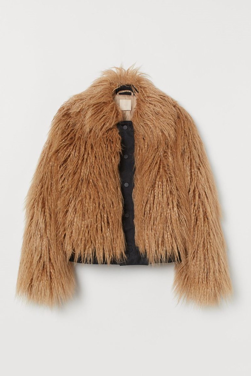 Τζάκετ από οικολογική γούνα, H&M.