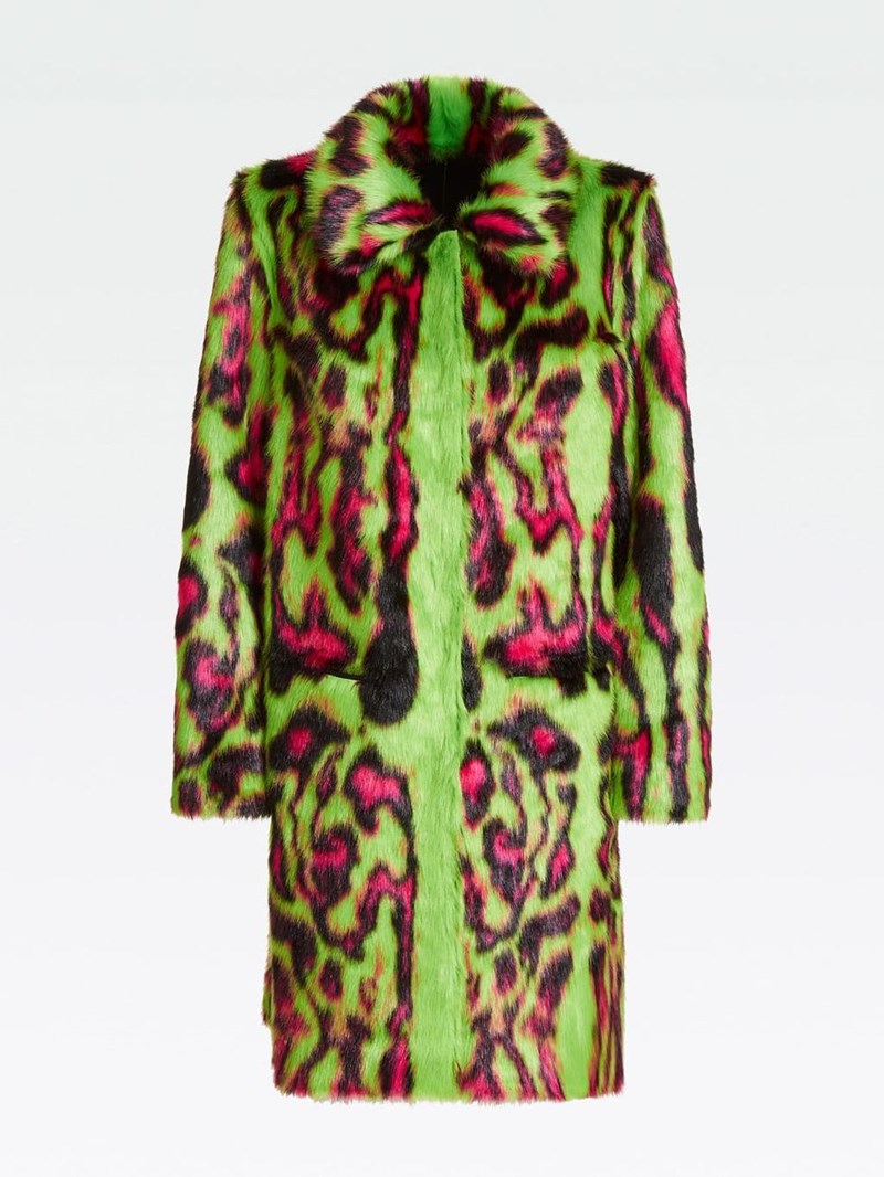 Παλτό από οικολογική γούνα, Guess.