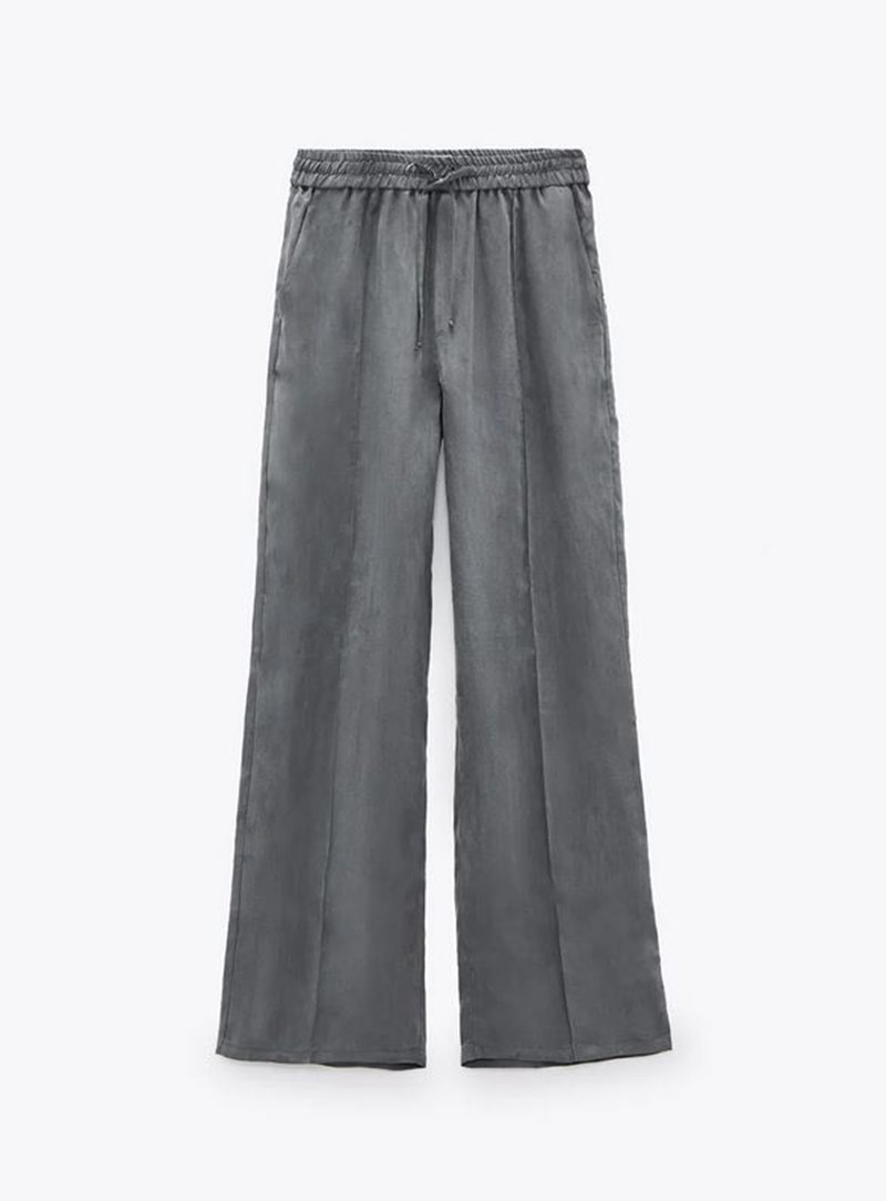 Ψηλόμεσο γκρι παντελόνι, Zara.