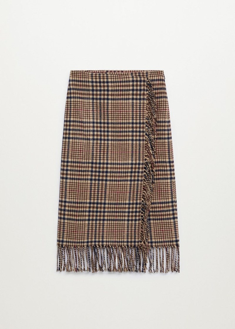 Καρό φούστα, Mango.