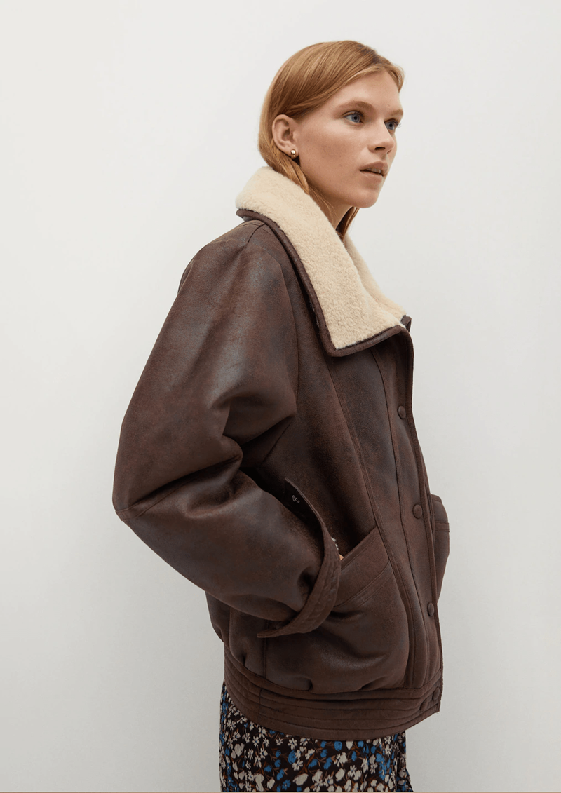 Mango aviator jacket