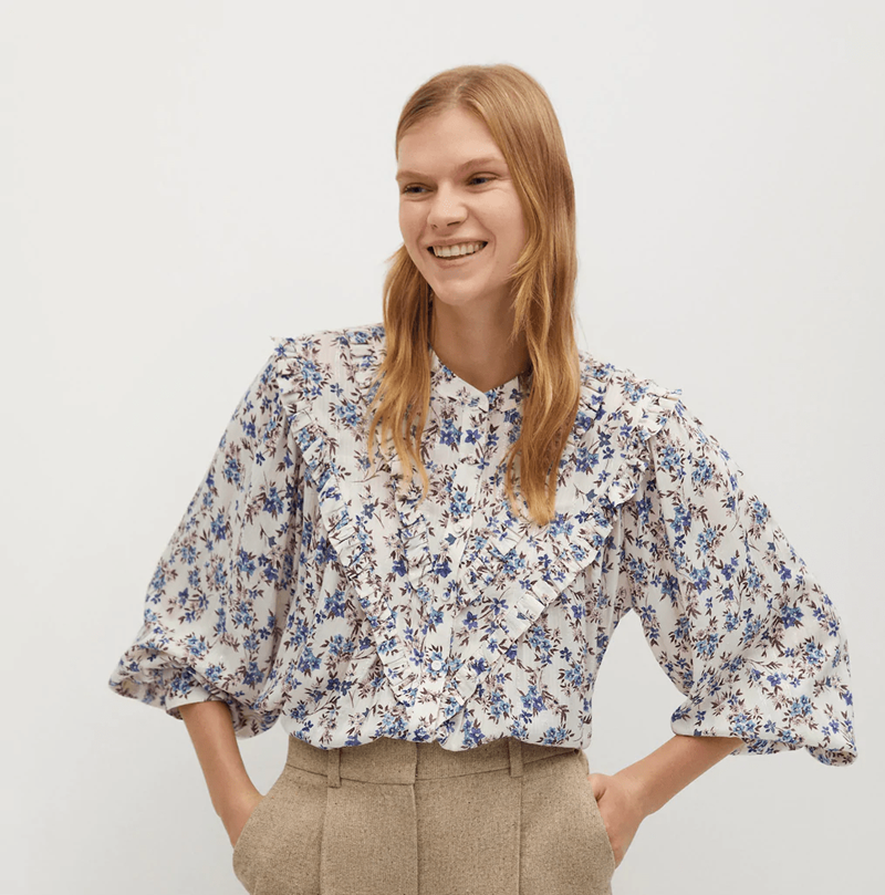 Mango φλοράλ πουκάμισο