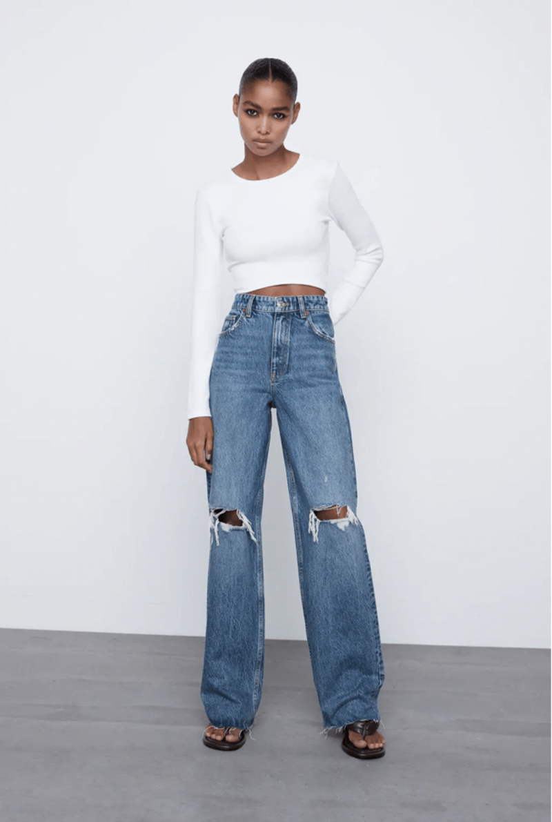Wide Leg Jeans: Αυτό το παντελόνι συνδυάζει μοναδικά στυλ και άνεση - εικόνα 1