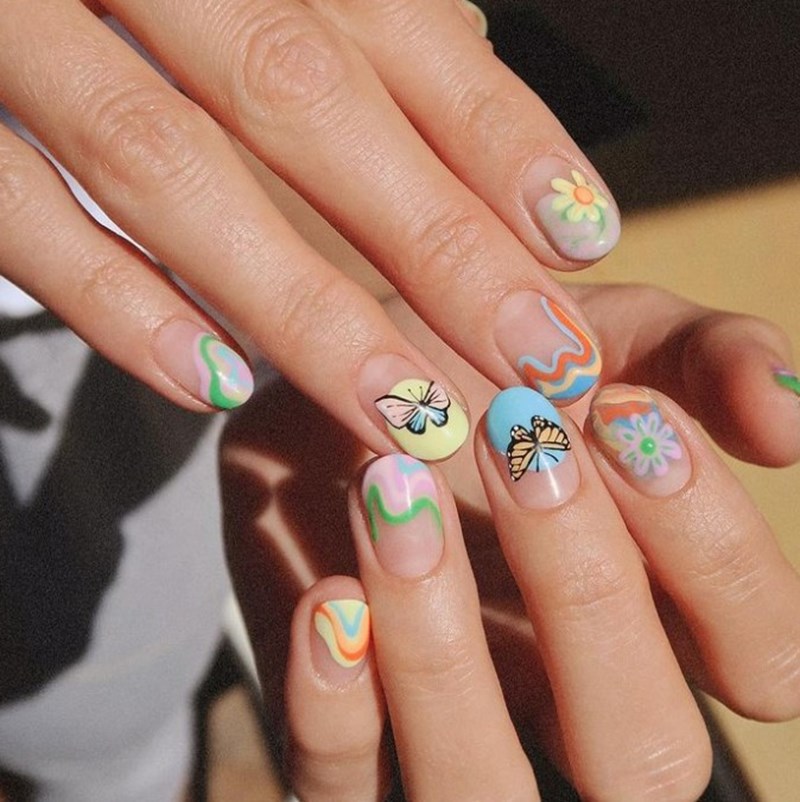 Butterfly nails