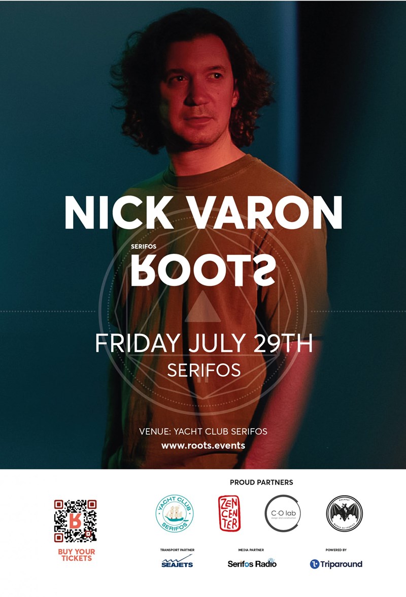 Serifos Roots x Nick Varon, 29.7 στο YACHT CLUB SERIFOS - εικόνα 1