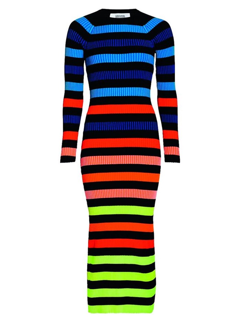 Rainbow euphoria: Οι ρίγες του ουράνιου τόξου τυλίγουν φορέματα, πλεκτά και αξεσουάρ - εικόνα 3