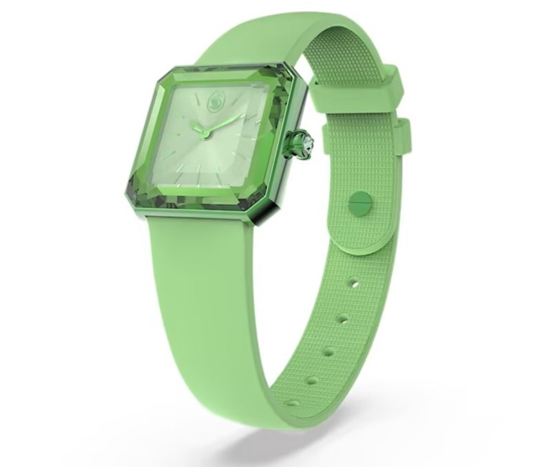 prasino_roloi_me+_louraki_silikonis_swarowski