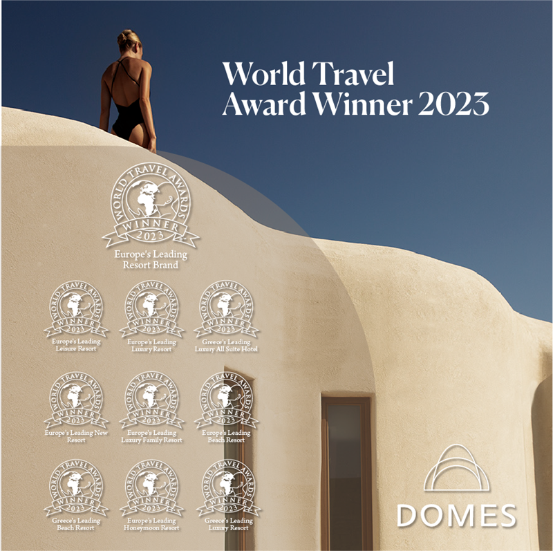 Η Domes κέρδισε 10 βραβεία στα Wolrd Travel Awards 2023 - εικόνα 1