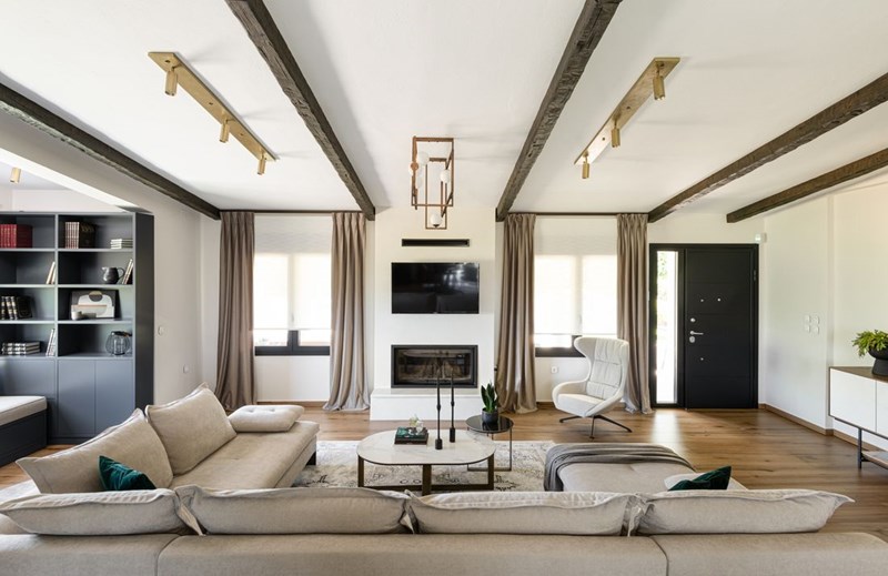 Η country modern κατοικία στους πρόποδες του Βερμίου - εικόνα 4