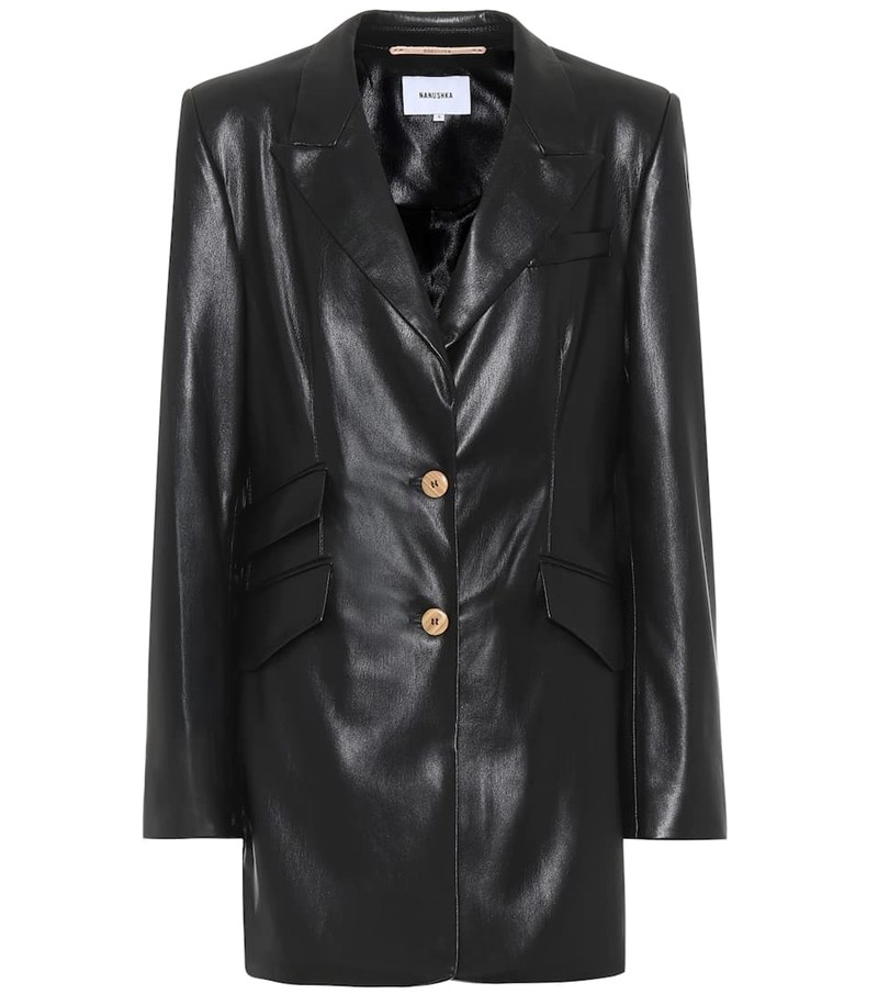 Sexy και ταυτόχρονα υπέρκομψη; Με αυτά τα μαύρα leather blazer μπορείς! - εικόνα 5