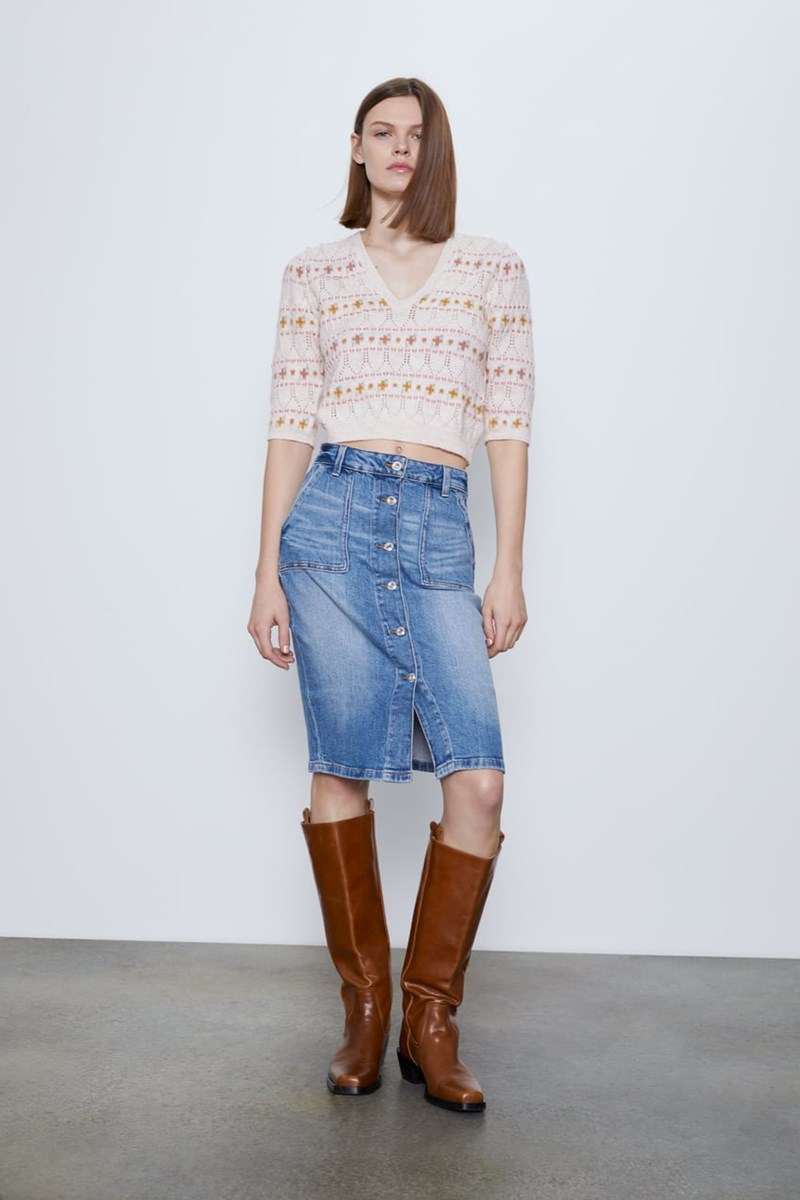 7 τζην φούστες Zara που θα φοράς όλο το καλοκαίρι - εικόνα 7