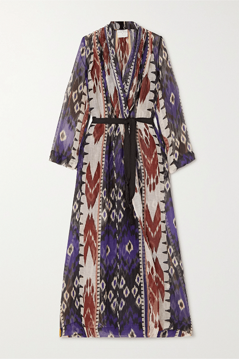 Boho maxi κιμονό με ζώνη Forte Forte