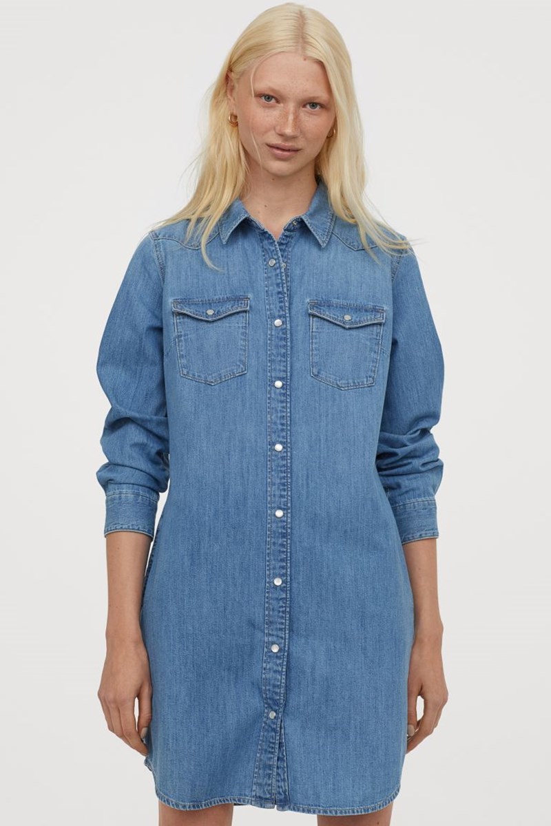 Τζην σεμιζιέ φόρεμα, H&M.