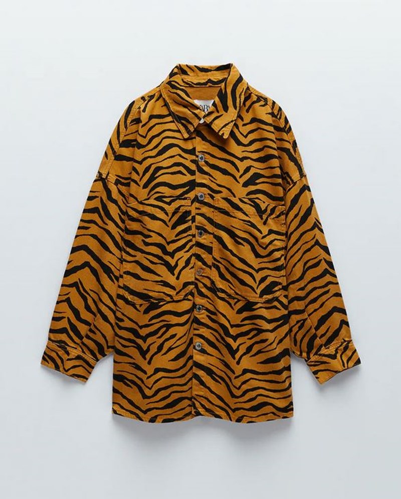 Πουκάμισο με animal prints, Zara.