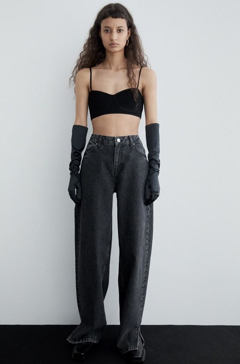 Wide leg τζην, Zara.