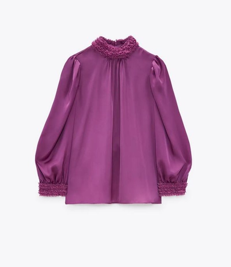 Σατέν πουκάμισο, Zara.