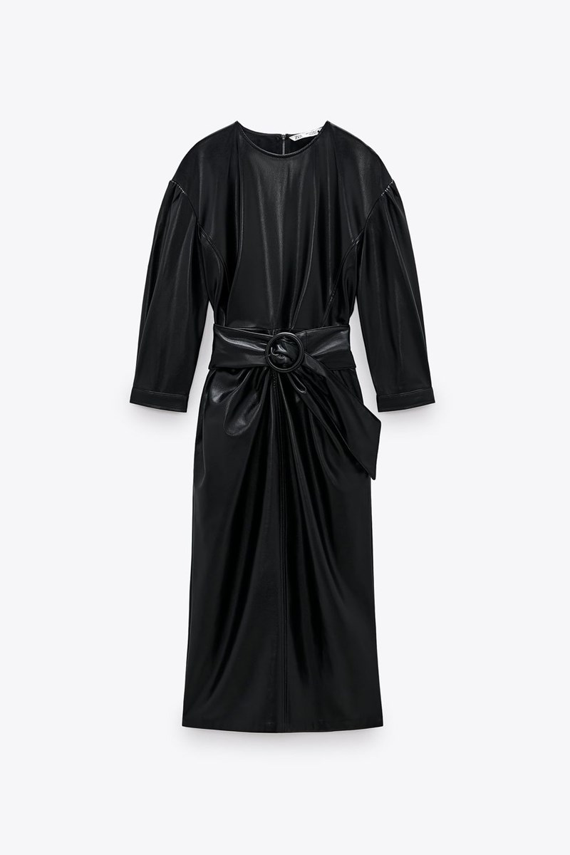 Δερμάτινο φόρεμα, Zara.