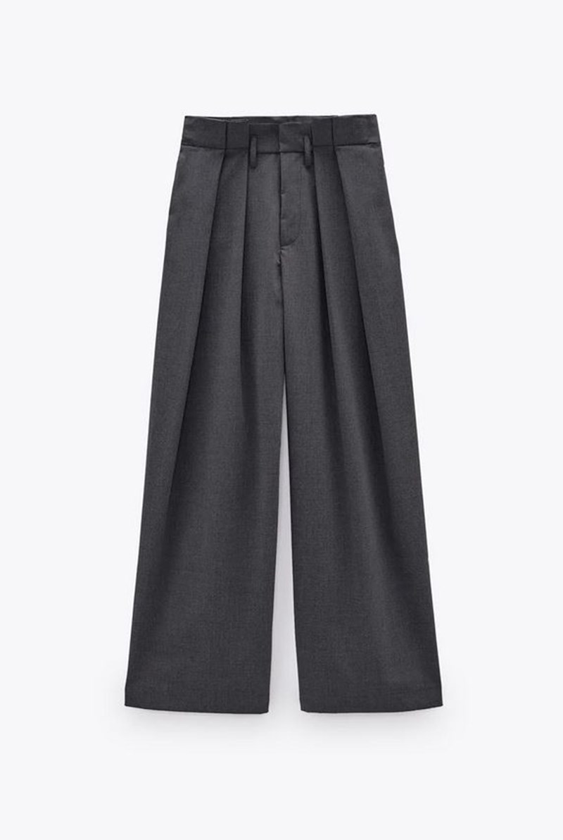 Ψηλόμεσο γκρι παντελόνι, Zara.