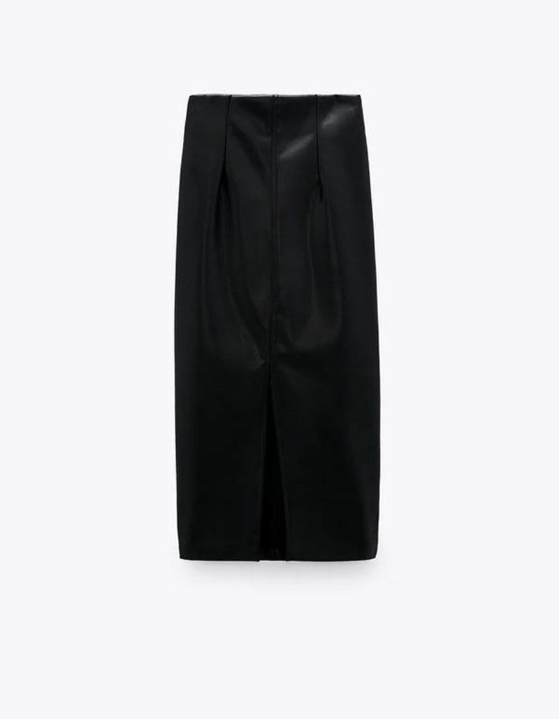 Δερμάτινη φούστα, Zara.