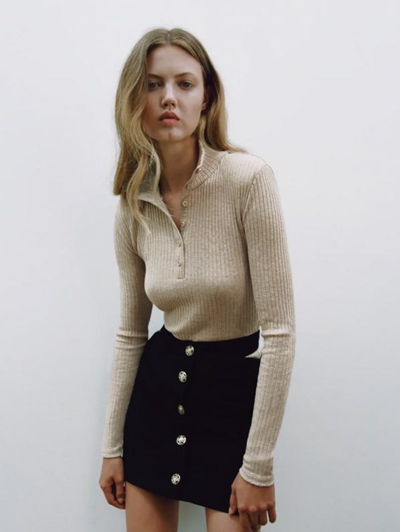 Basic top, Zara.
