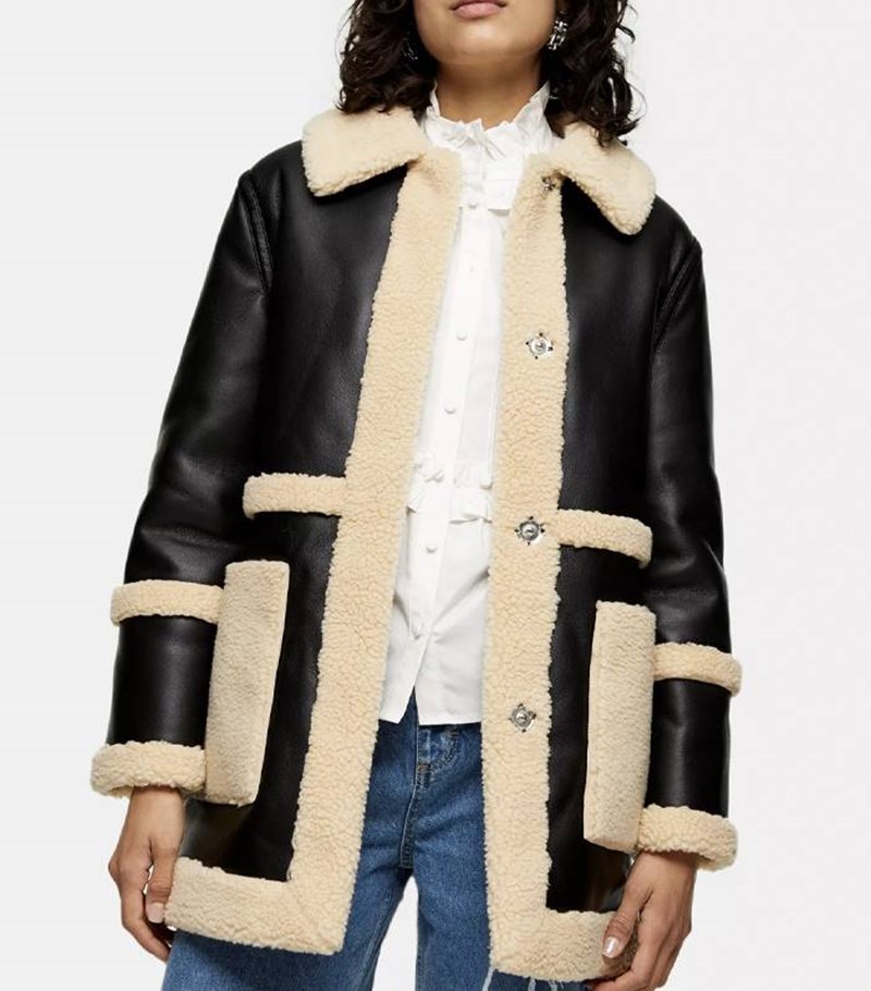 Teddy bear πανωφόρι, Topshop.