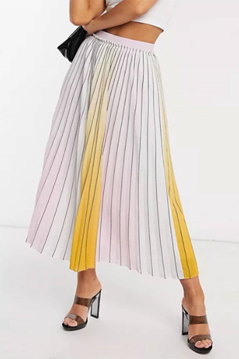 Πλισέ φούστα: 20 σχέδια για easy-chic, καλοκαιρινές εμφανίσεις που θα συζητηθούν - εικόνα 17