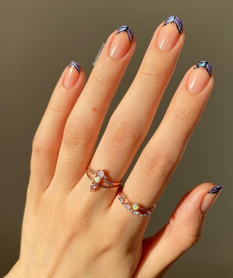 Butterfly Nails: Όταν οι πεταλούδες καταλαμβάνουν τα καλοκαιρινά μανικιούρ μας - εικόνα 4