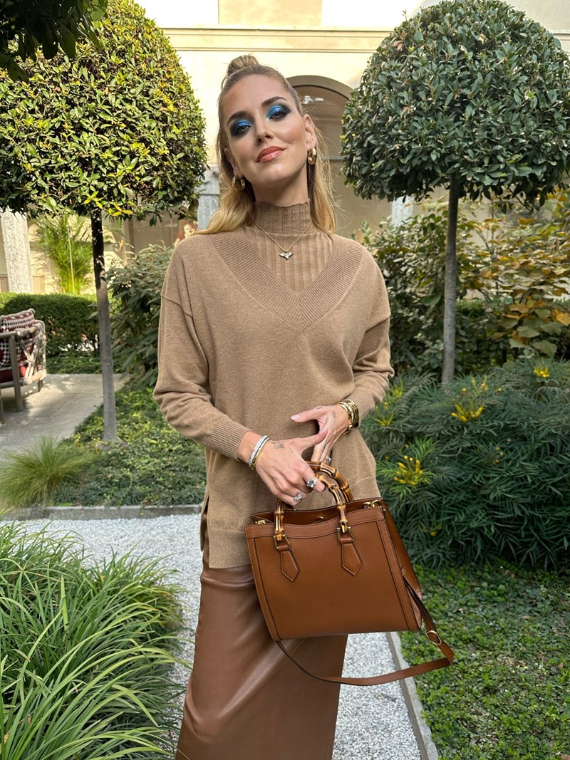 Chiara Ferragni και Τόνια Σωτηροπούλου λαμπερές με Falconeri από τη συλλογή Ultrafine Cashmere FW22 - εικόνα 5
