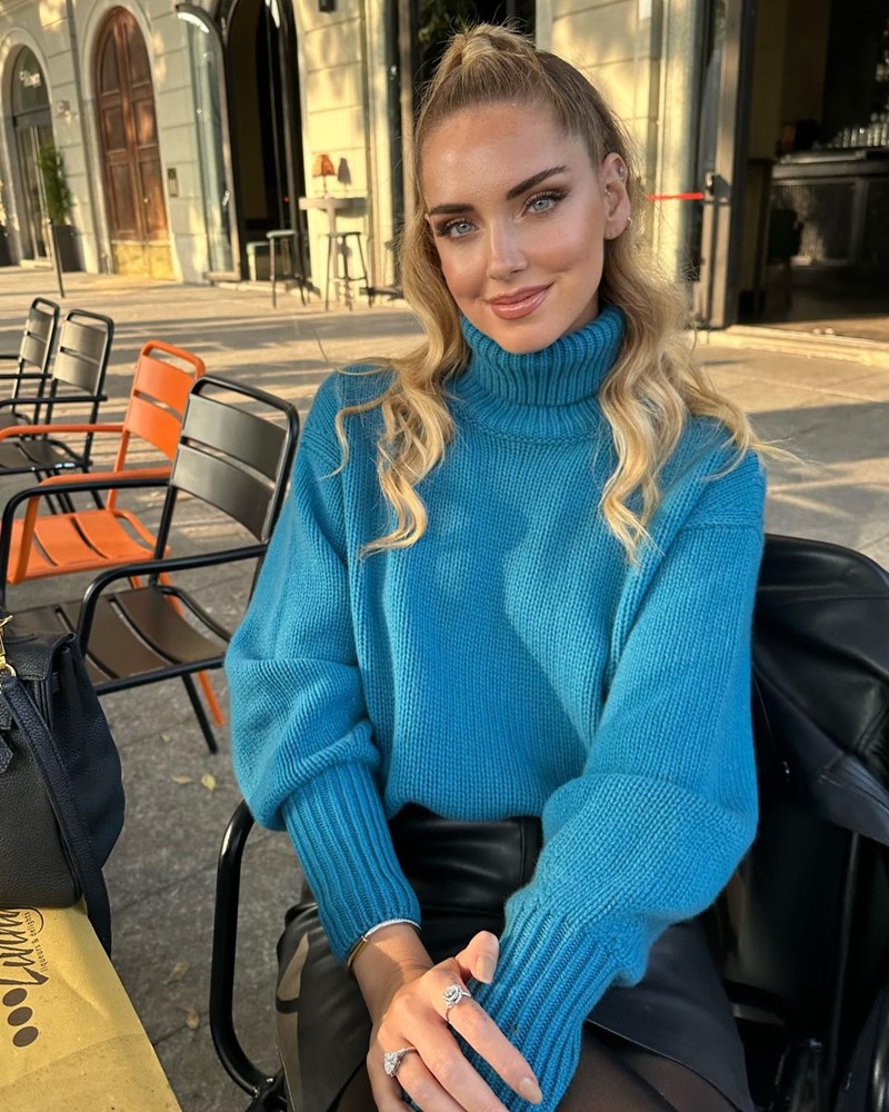 Chiara Ferragni και Τόνια Σωτηροπούλου λαμπερές με Falconeri από τη συλλογή Ultrafine Cashmere FW22 - εικόνα 4