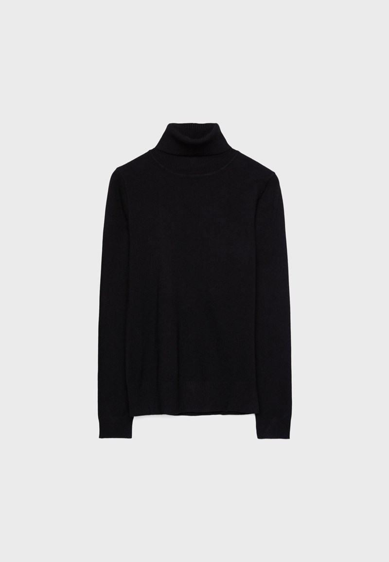 stradivarius black turtleneck