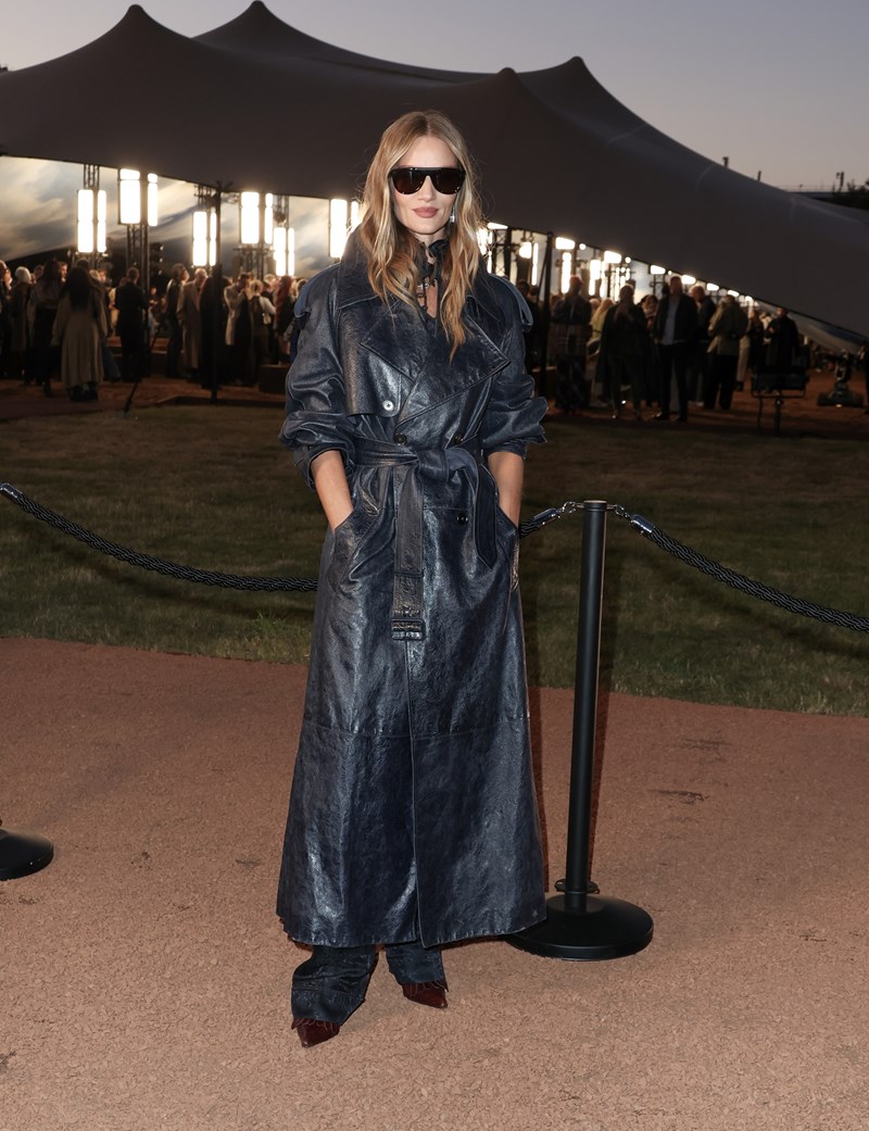 Rosie Huntington-Whiteley attends the Burberry show during London Fashion Week September 2025 on September 22, 2025 in London, England.